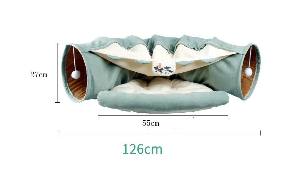 Interactive Cat Play Tunnel