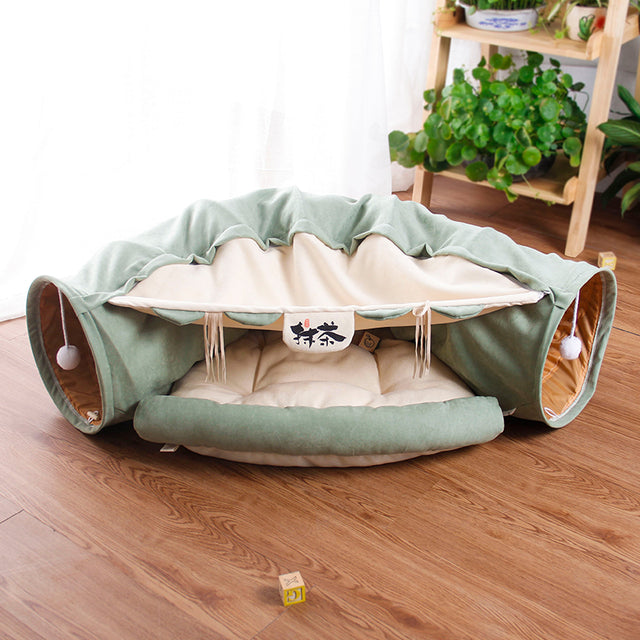 Interactive Cat Play Tunnel