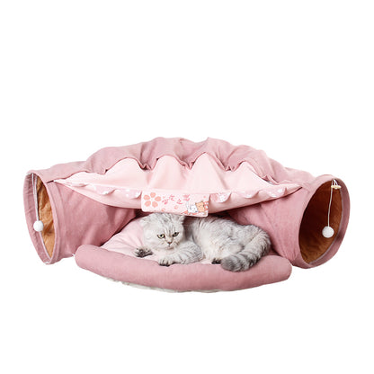 Interactive Cat Play Tunnel