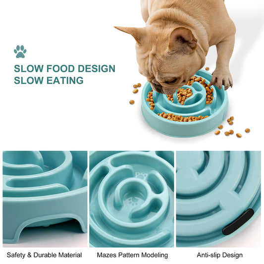 Slow Feeder Dog and Cat Bowl for Healthier Eating