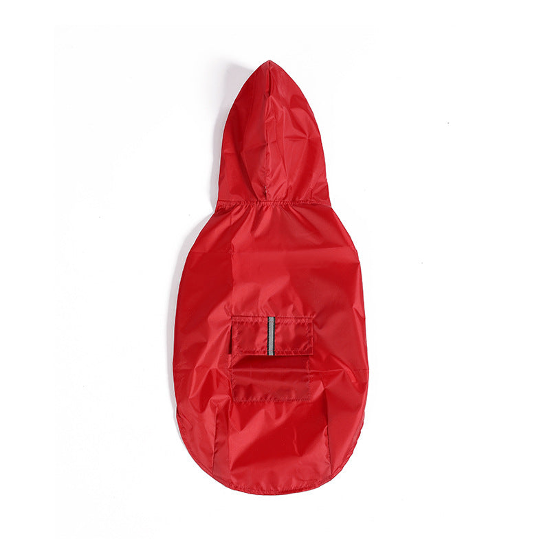 Hooded Windproof Dog Rain Jacket