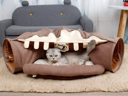 Interactive Cat Play Tunnel