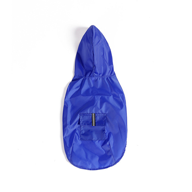 Hooded Windproof Dog Rain Jacket
